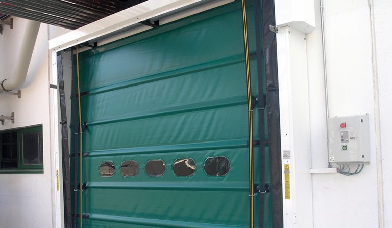 Hoist Up Fabric Hangar Doors 2