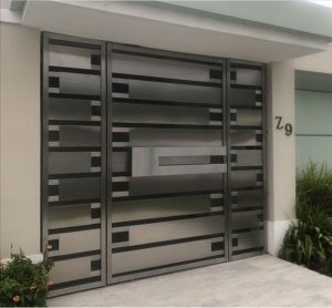 Motorised Corner Folding Garage Doors 2