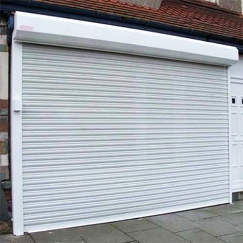 Powder Coated Motorised Rolling Shutters 1